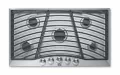 Continuous Grate Gas Cooktops 30" and 36" widths These cooktops present a sleek alternative to the traditional cooktop.