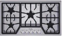 GAS COOKTOPS 36-INCh Models: SGS365FS, SGSX365FS MASTerPIeCe SGS365FS SPeCIFICATIONS MASTerPIeCe SGSX365FS SGS365FS Number of Gas Burners 5 product Width 37" product Depth 21 1/4" Cutout Width 34 15