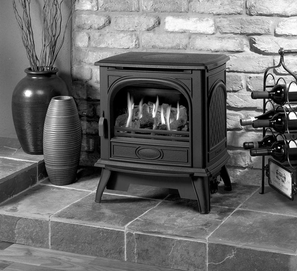 Dovre 280 Balanced Flue Log Effect Stove With Upgradeable Control Valve Instructions for Use, Installation and Servicing For use in GB, IE (Great Britain and Republic of Ireland) IMPORTANT THE OUTER