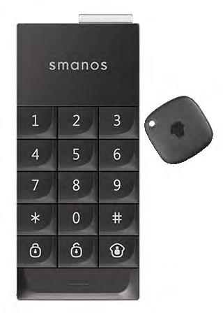 Wireless Keypad 18-WK8000 Wireless Keypad Ideal for home and office, the WK8000 wireless keypad can be used as a second keypad for your Smanos