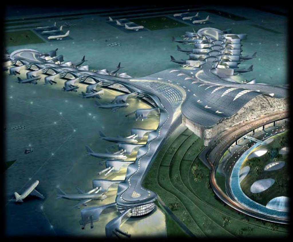 NAFFCO Major Projects Abu Dhabi International Airport- Midfield one of the fastest growing airports in the world in terms of passengers, Midfield terminal boosted the airport's 7-12 million passenger