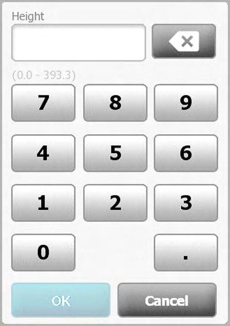 39 Using the keypad, keyboard, and barcode scanner Open the numeric keypad Numeric keypad Touch any field that includes the numeric keypad icon. The numeric keypad appears.