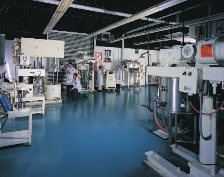 LONG TERM QUALITY ASSURANCE IN OUR TEST AND DEVELOPMENT CENTER Before you buy any mixer or blender, Ross strongly recommends a test in a well-equipped analytical laboratory.