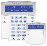 on page 37 K37 32-Zone Wireless Fixed LCD Keypad View zone and system status live in real time Fixed message display that guides you in the operation of the system Goes into sleep mode after 20