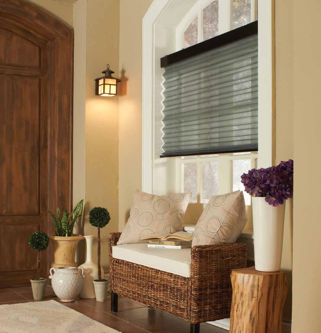 6 Lutron Fashion pleated shade in
