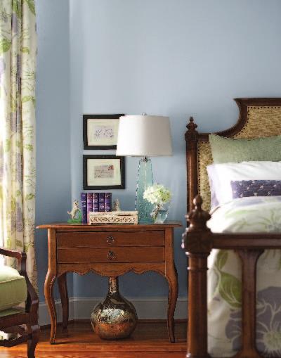 The master suite is an escape zone for adults. The colors are relaxing, and the classic furnishings reflect the area s French and Spanish heritage.