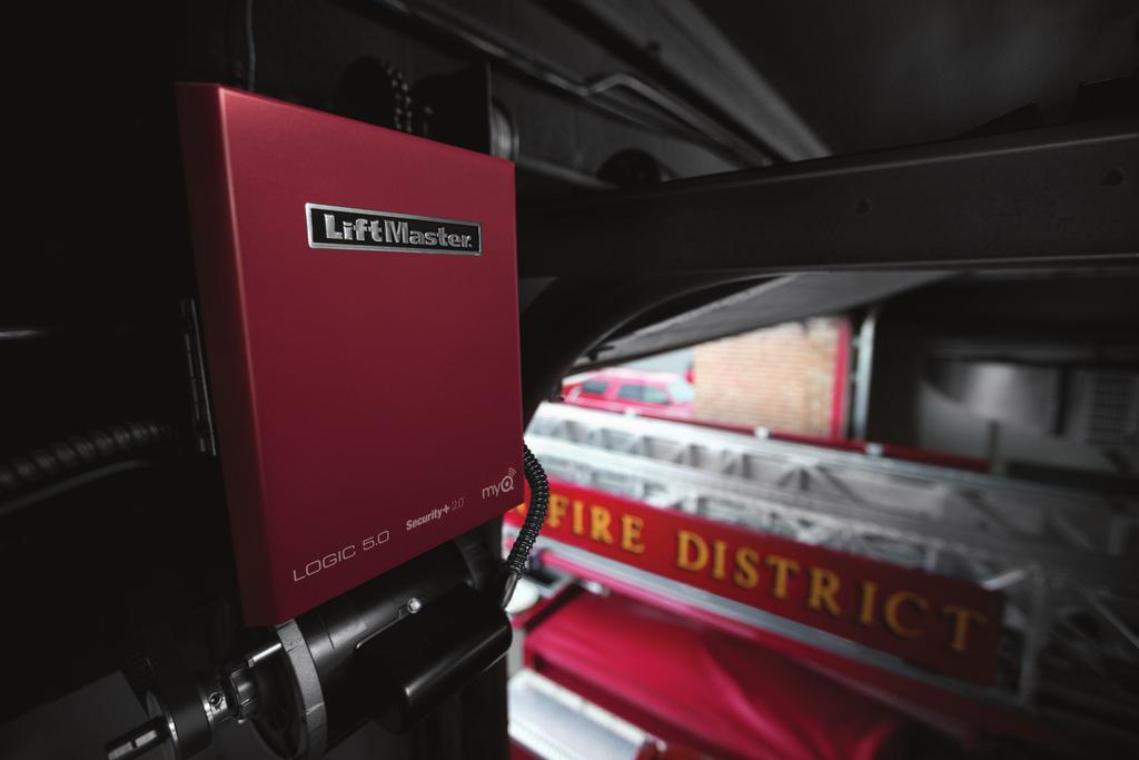 LiftMaster offers a variety of primary and secondary entrapment protection devices such as: We ve Met with Emergency Response Professionals to Discuss Their Access Needs.
