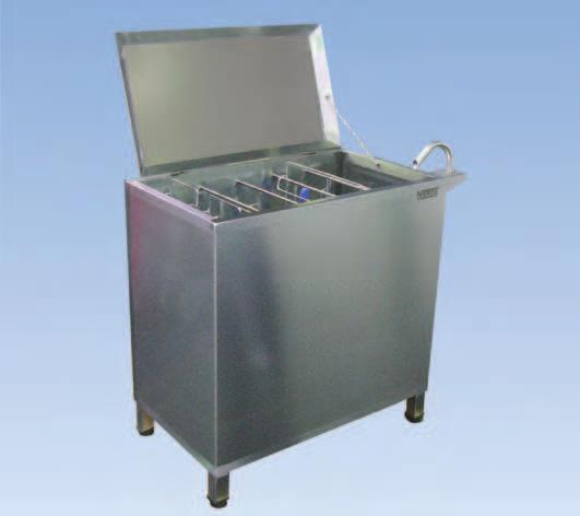 Cleaning and disinfection Knife basket sterilizer MK A strong and functionally designed knife basket sterilizer that enables quick and thorough knife and knife basket using minimum time and energy