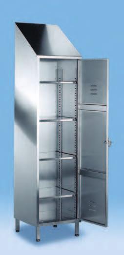 Wardrobes Cleaner's locker APS The locker (or cupboard) is designed for the storage of cleaning detergents and cleaning equipment.