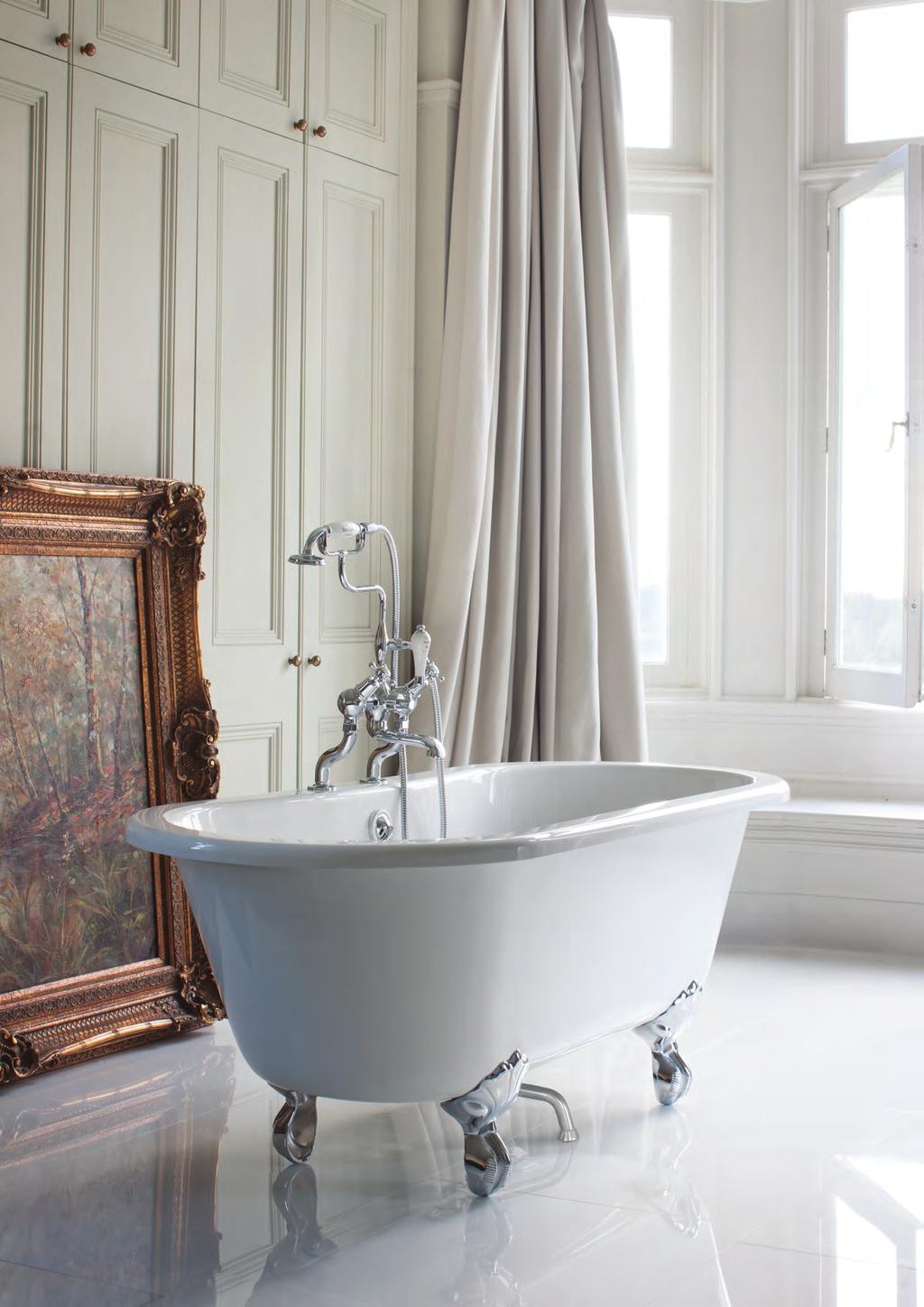 DOUBLE ENDED BATHS - BRINDLEY DOUBLE ENDED BATHS - WINDSOR WINDSOR The Windsor bath is a gorgeous example of a traditional roll top bath with perfectly formed curved and flowing lines.