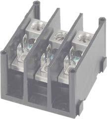 Power Blocks - Miscellaneous Configurations Electrical 115-200 amps 600 volts AC/DC (culus) Multiple wire rating - refer to data sheets for details Mechanical Base, black thermoplastic or phenolic