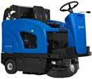 Their design is combined with powerful engines, wide sweeping path, excellent manoeuvrability and a ramp climbing capacity from 16% to 20% for cleaning large areas of floors or carpets, and for