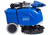flow Fast and simple maintenance since all components are easily accessible Clear recovery lid Ergonomic, adjustable and foldable handle Large non marking wheels for easy transport Automatic brush