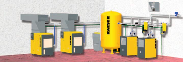 Equipment Complete unit Ready for operation, fully automatic, super silenced, vibration damped, all panels powder coated Sound insulation Lined with glass-fibre laminated mineral wool, maximum d() to