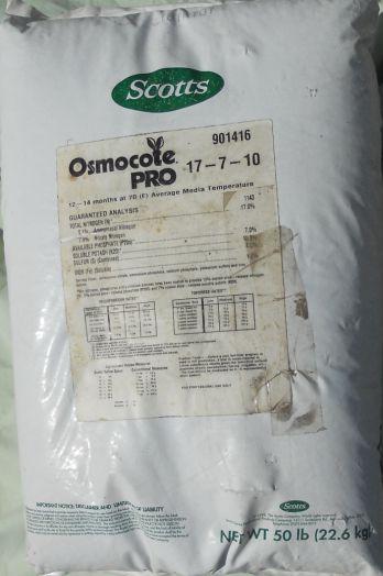 FERT ILI ZERS O SMOCO T E & T O P DRESS OSMOCOTE PLUS 15-9-12 (12-14 MONTHS) This product is recommended for direct-stick propagation especially in the South or wherever a very slow starting product