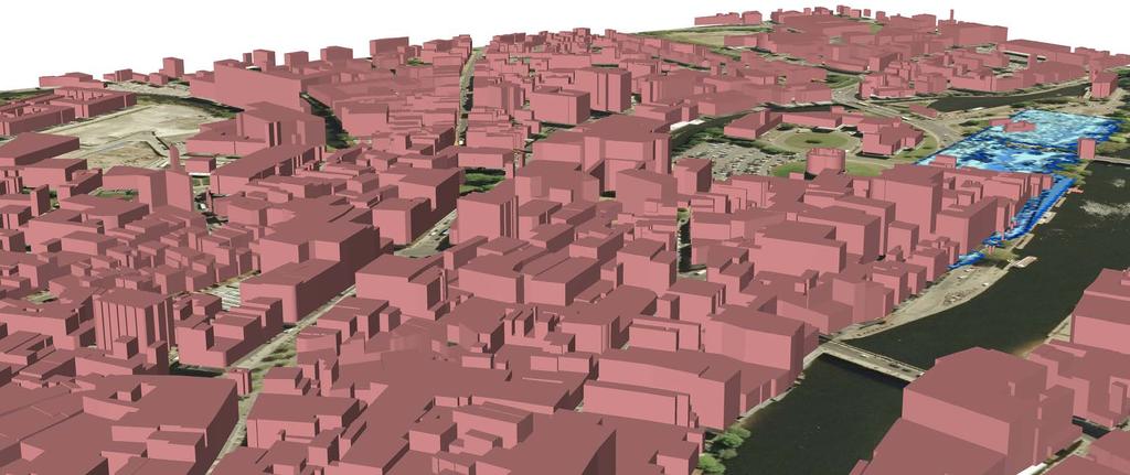 Project: Example 3D Model of Flood Risk produced in ArcScene