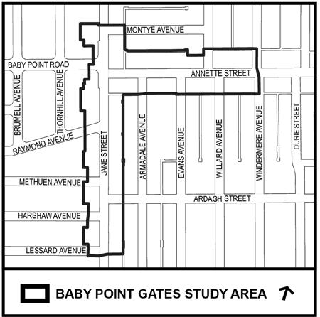 STAFF REPORT ACTION REQUIRED Baby Point Gates Planning Study 227-430 Jane Street, 665-685 Annette Street, 494 Armadale Avenue, 143 Evans Avenue and 502 504 Willard Avenue Status Report Date: August