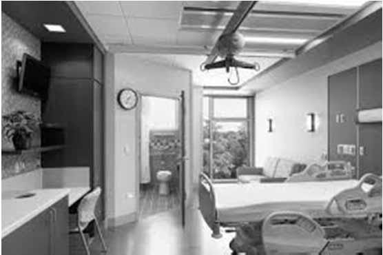 Patient Room HVAC Plan with Chilled Beam 23 Patient Rooms and Chilled Beams Advantages: Thermal comfort Can have low sound levels Need less ceiling height than all air VAV system Possible energy