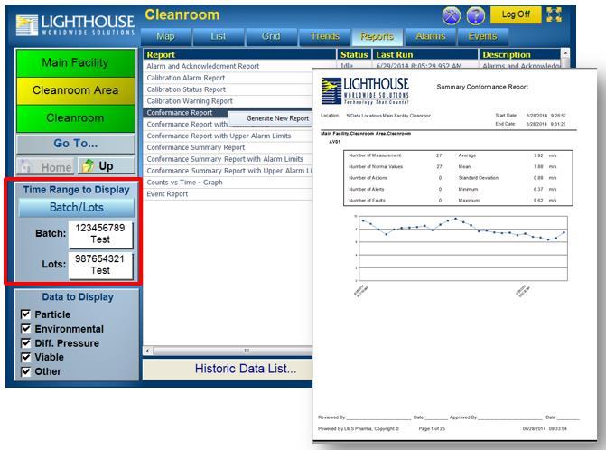Fig.1 EMS software with GMP Conformance report indicating critical alarms The Advantages of Separate BMS and EMS If a BMS control system was also used to provide GMP data, data integrity risks arise