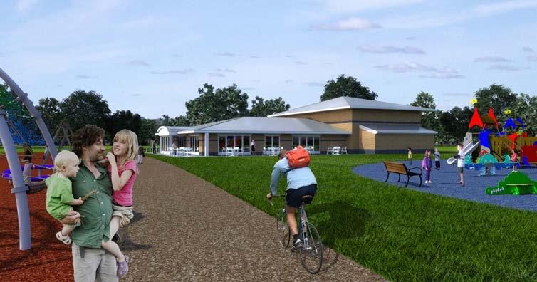 upgrade the existing Wigmore Pavilion with a new café and community