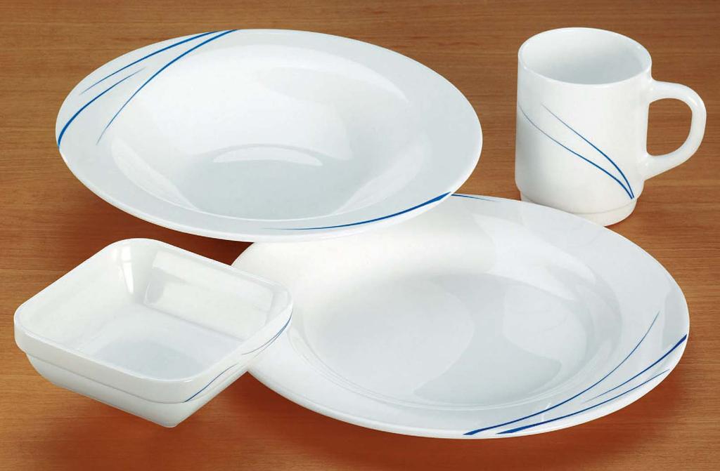 "uckland" tableware "uckland" tableware is made from Opal,