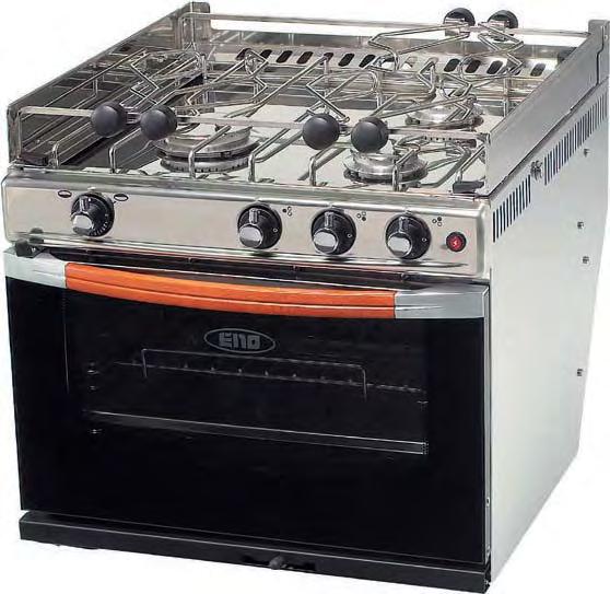 ookers escription 3-burner st. steel oven with grill E certified 3-burner st. steel oven with grill UK certified Ref.