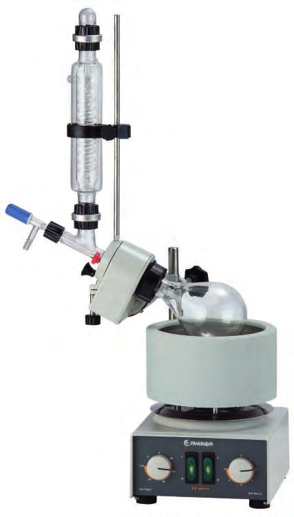 Micro Evaporator - for small quantities Heidolph Instruments, Schwabach, 06/2007 VV Micro Ideal for schools and universities Compact design allows it to fit in most laboratory and glove hoods