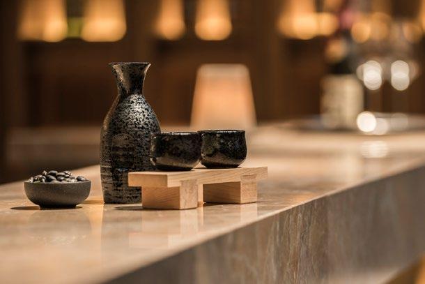Cross the glass bridge to experience a tea ceremony in our Tea House Shakusui-tei for new twists on