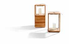 131, 241) design by Tribù Studio This outdoor accessory with a primal look is made of one massive piece of teak and therefore very exclusive.