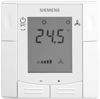 Mechanical design he thermostat consists of 2 parts: Front panel accommodating the electronics, operating elements and built-in room temperature sensor. Mounting base with the power electronics.