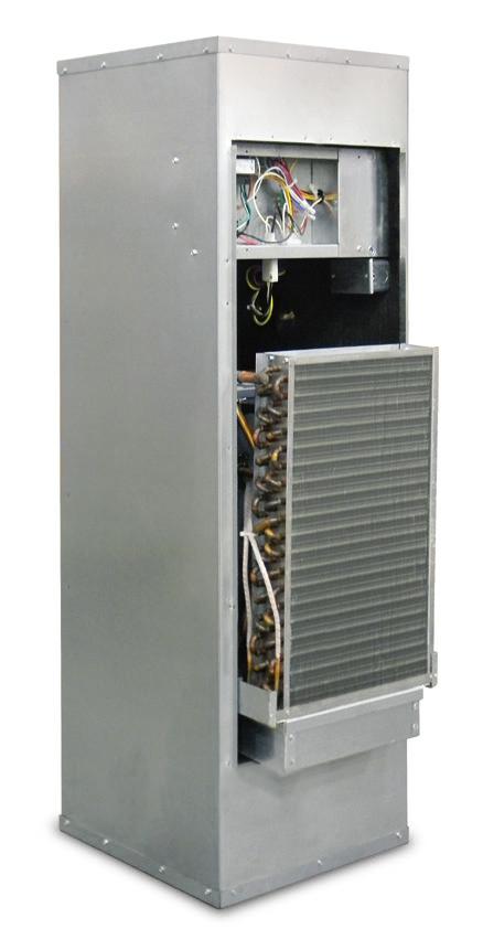 Whisperline Ducted Vertical with Slide-out Chassis Classic Water Source/Geothermal Heat Pump and Air Conditioner A vertical unit requiring access on only one side and serviceability that provides