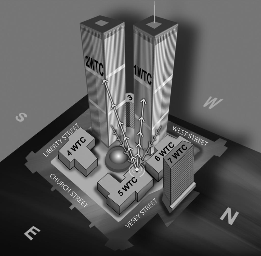 284 THE 9/11 COMMISSION REPORT The World Trade Center Radio Repeater System Rendering by Marco Crupi incident.