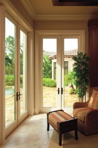 When the wind blows against it, it creates a tighter seal and the screen is protected. Hinged Patio Doors Stunning design and functional passages.