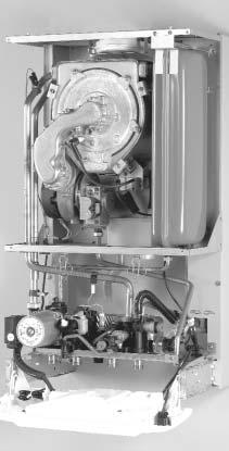 INSTALLERS Boiler components Schematic layout of boiler Isofast F 35 E a-flue outlet b-overheat safety thermostat.