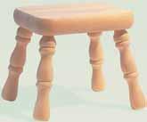 Footstool 10-5/8" 11-5/8" 13" stool has traditional styling and a convenient height,