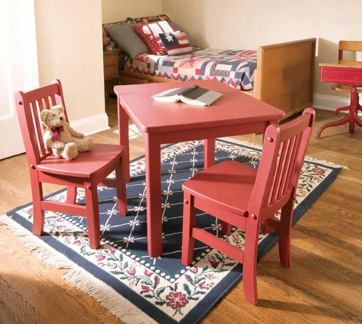 This table and chairs will bring years of enjoyment to any child.