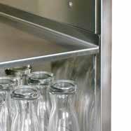 The special stainless steel top on the margarita machine stand has a 1" high drip-proof edge