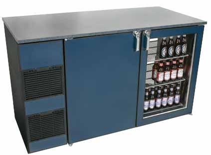 back bar coolers, except they are 6" shorter for lower counter height installations.