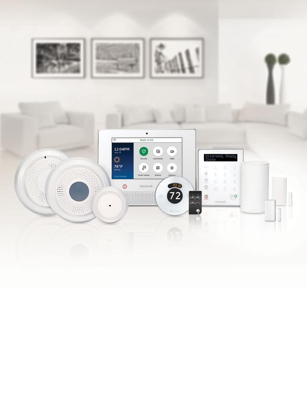 Lyric Wireless Family Whole-House Protection Lyric works with sensors featuring Honeywell SiX two-way wireless technology enhancing the effectiveness of your security system and providing you with