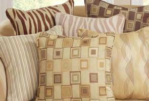 YOU CHOOSE: 1 Filled or 2 Pillow Slips to cover your 18 inch pillows. AVAILABLE IN THESE STYLES ANIMAL STRIPE 18 INCH SELF-CORDED: 18 SELF CORDED (2) 18 SELF CORDED SWATCHES PILLOW $19.