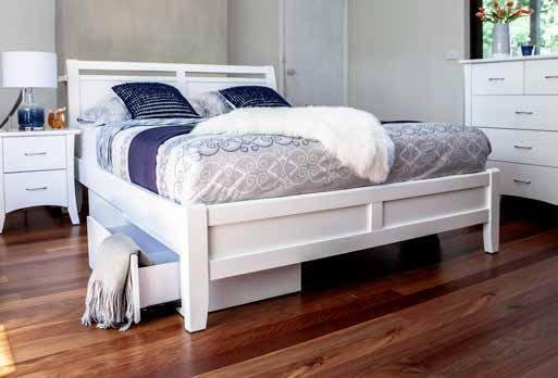 AVON QUEEN OR DOUBLE BED AVAILABLE IN WHITE