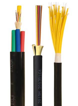 Optronics tight buffered and breakout cables have a variety of applications.