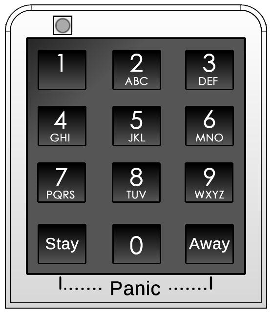 Using PINPad (See PINPad TM manual for detailed operation) Disarm the system by entering a valid user code on the number pad.