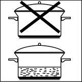 Choose proper pan bottom size Cooking zone The base diameter of induction cookware Minimum (mm) Maximum (mm) 1,2, 140 220 3 180 300 4 120 160 Flexible zone 200 220x400 2.