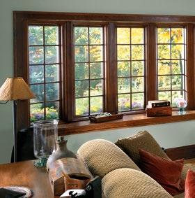 BOW Bow windows sweep away from the wall in a graceful arch of three, four, five or six windows. BAY Bay windows are available in four projection angles up to a 90 box bay.