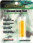 PROTECH REFRIGERATION OIL ACCESSORIES 85-QT2000 QwikCheck Acid Test Kit For use with all common types of refrigerant oils (mineral, alkylbenzene and POE) One test per kit Insert into the valve core