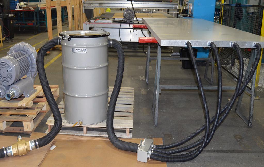 Vacuum Tables Hold 2 Peak performance under pressure A vacuum table system typically consists of a penetrable flat, rigid work surface, usually perforated or grid-style depending on the application;