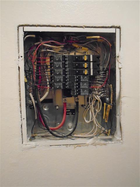 Inside the electrical sub panel (laundry room). 3.0 SERVICE ENTRANCE CONDUCTORS 3.1 3.2 3.3 3.4 3.5 3.