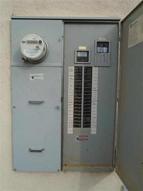 Open main electrical