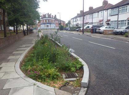 Alma Road Rain Gardens, London SuDS used Rain gardens Permeable paving Tree planting Benefits 1. Location Reduction in flooding from intense rainfall.